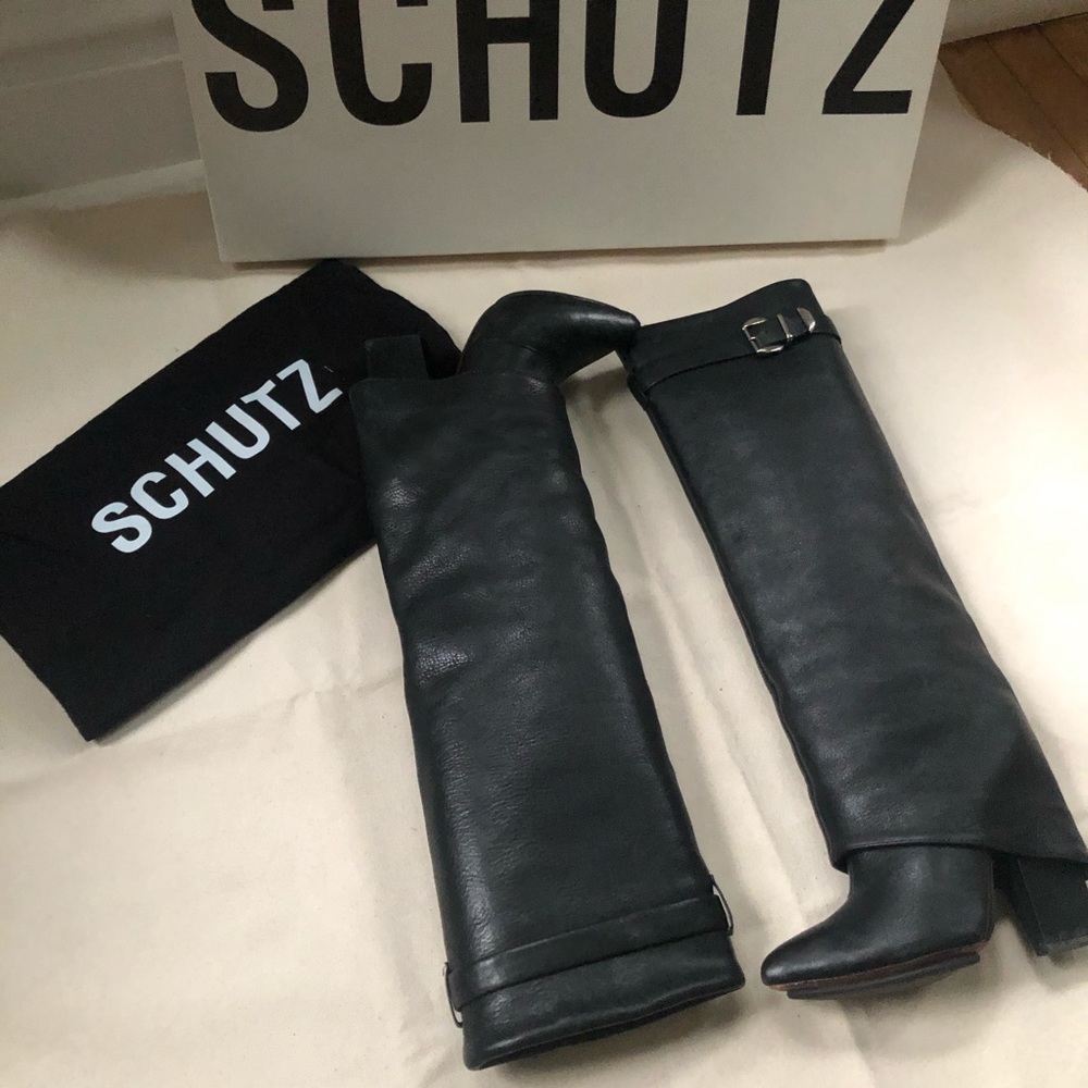 SCHUTZ Leather Boots - Size 6.5